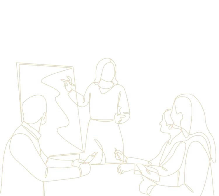 会議をしているイラスト